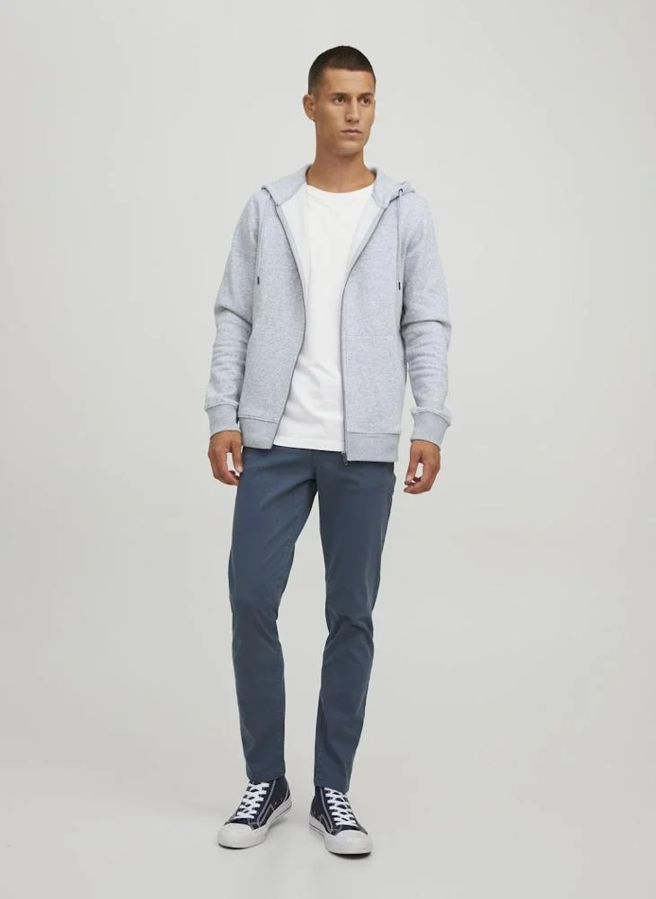 JACK & JONES  Casual Logo Zip Hoodie for Men | Best Price UAE